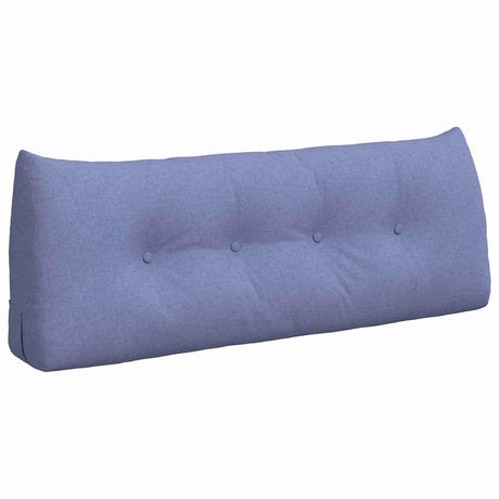 Vidaxl rugkussen jeans blauw 120 x 24 x 50 cm stof