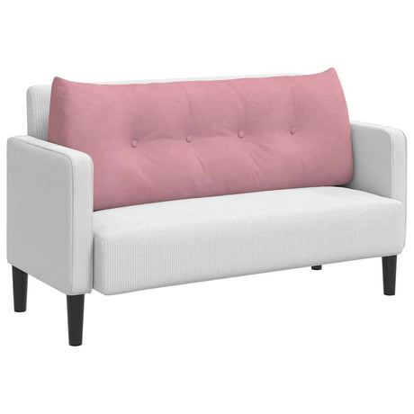 Vidaxl rugkussen roze 120 x 24 x 50 cm fluweel