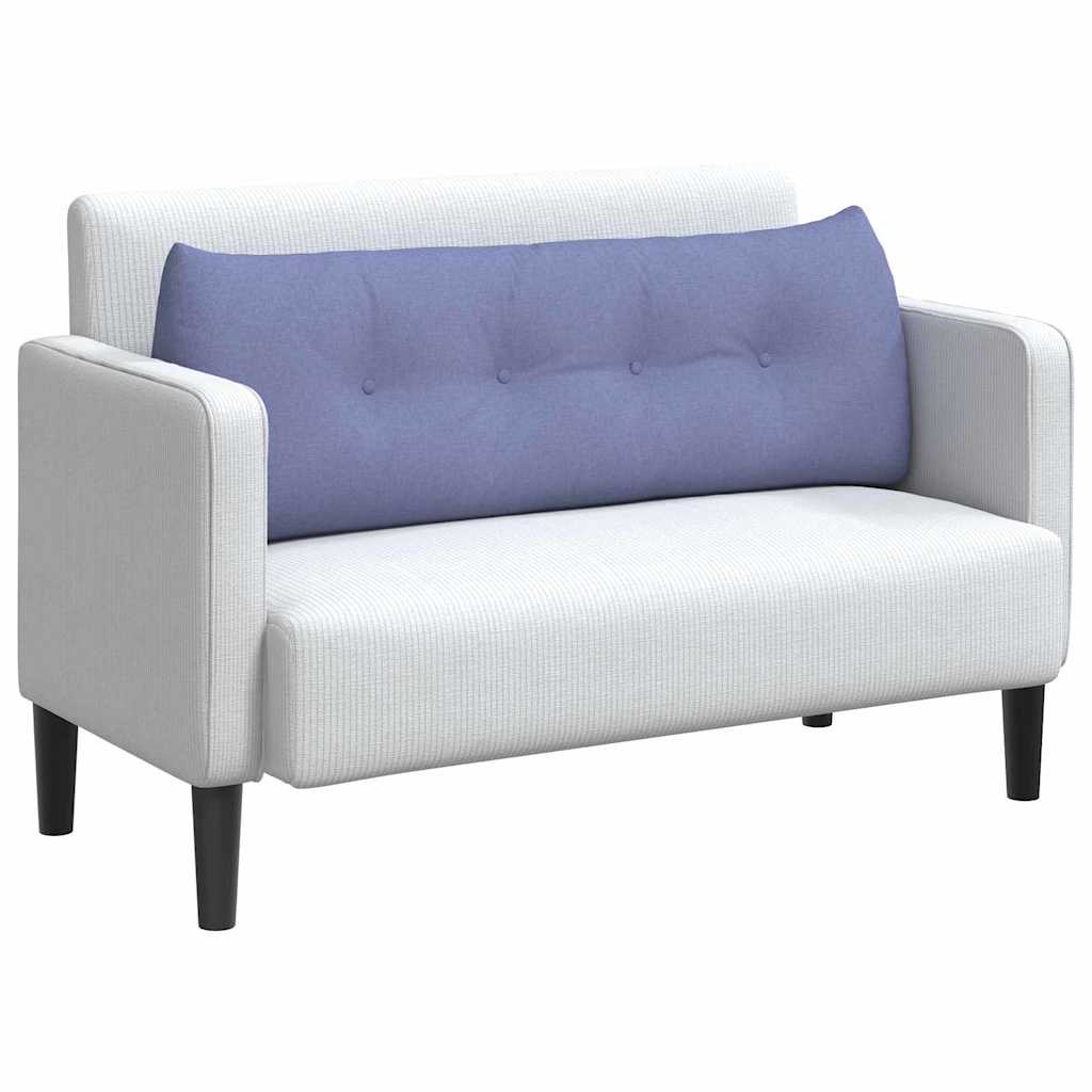 Vidaxl rugkussen jeans blauw 140 x 24 x 50 cm stof