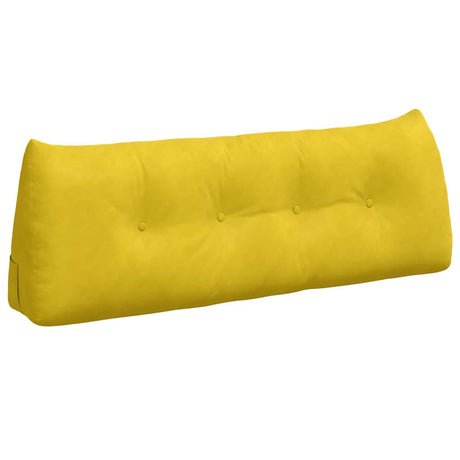 Vidaxl rugkussen geel 140 x 24 x 50 cm fluweel