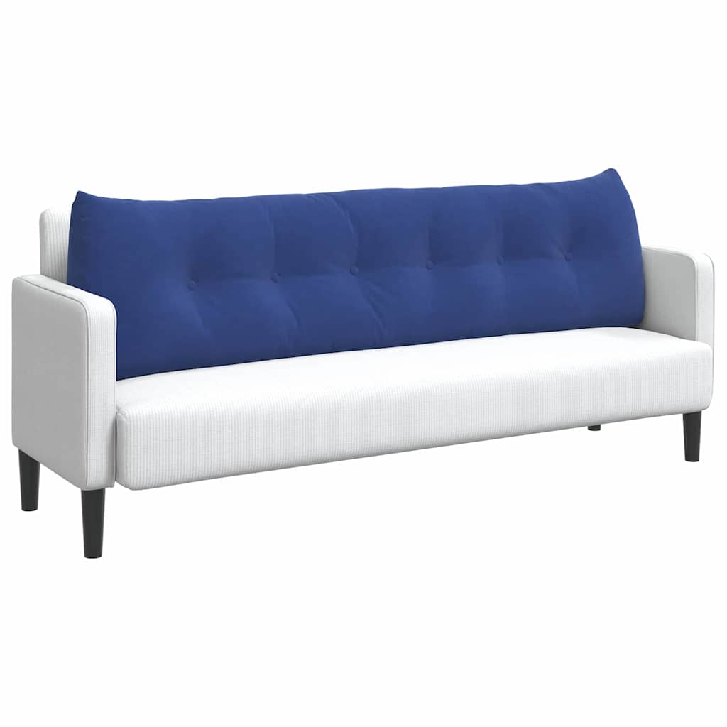 Vidaxl rugkussen politieblauw 180 x 24 x 50 cm fluweel