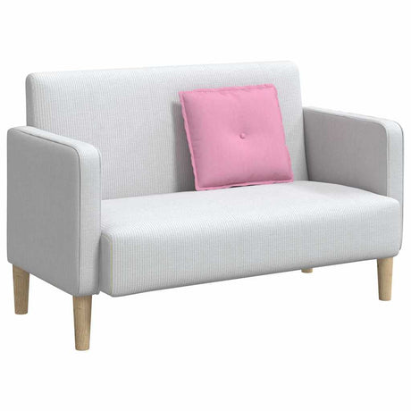 Vidaxl rugkussen roze 50 x 19 x 45 cm stof
