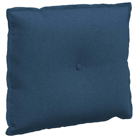 Vidaxl rugkussen blauw 60 x 19 x 50 cm stof