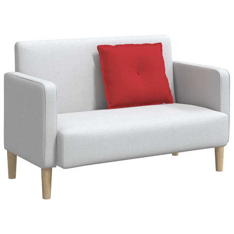 Vidaxl rugkussen rood 60 x 19 x 50 cm stof