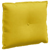 Vidaxl rugkussen geel 60 x 50 cm cordstof