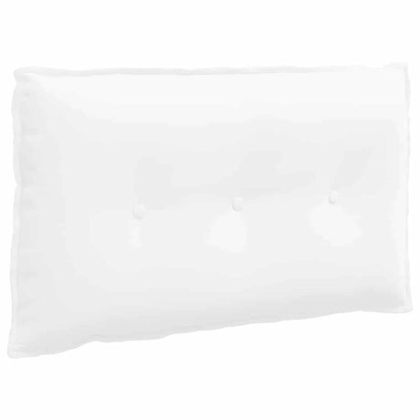 Vidaxl rugkussen wit 80 x 19 x 50 cm stof