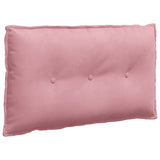 Vidaxl rugkussen roze 80 x 50 cm cordstof