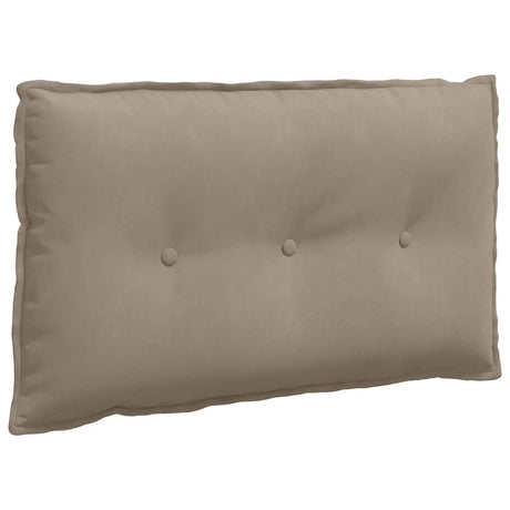 Vidaxl rugkussen taupe 80 x 50 cm microvezel stof