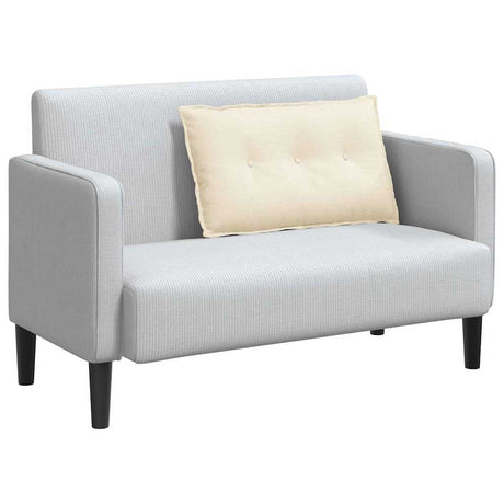 Vidaxl rugkussen crème 80 x 50 cm cordstof