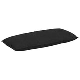 Vidaxl rugkussen zwart 120 x 19 x 50 cm stof
