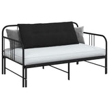 Vidaxl rugkussen zwart 120 x 19 x 50 cm stof