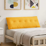 Vidaxl rugkussen lichtgeel 140 x 50 cm cordstof