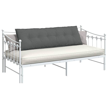 Vidaxl rugkussen donkergrijs 160 x 19 x 50 cm stof