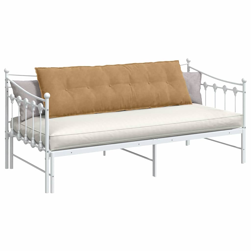 Vidaxl rugkussen bruin 160 x 50 cm katoen stof