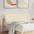 Vidaxl rugkussen beige 160 x 50 cm microvezel stof
