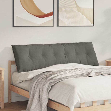 Vidaxl rugkussen lichtgrijs 160 x 50 cm cordstof