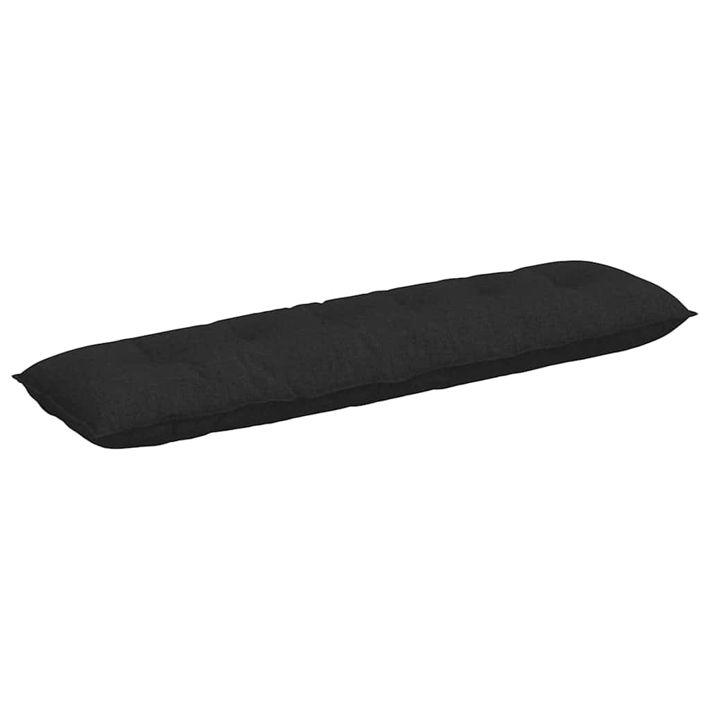 Vidaxl rugkussen zwart 180 x 19 x 50 cm stof