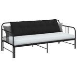 Vidaxl rugkussen zwart 180 x 19 x 50 cm stof