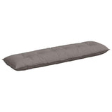 Vidaxl rugkussen taupe 180 x 19 x 50 cm stof