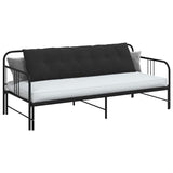 Vidaxl rugkussen zwart 180 x 50 cm katoen stof