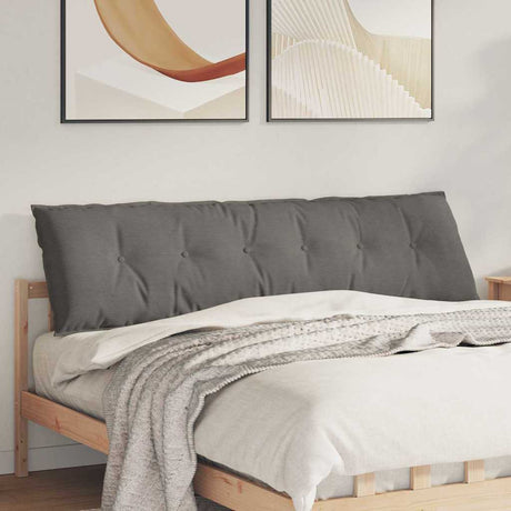 Vidaxl rugkussen lichtgrijs 180 x 50 cm cordstof