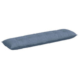 Vidaxl rugkussen blauw 180 x 50 cm cordstof