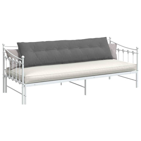 Vidaxl rugkussen donkergrijs 200 x 50 cm microvezel stof