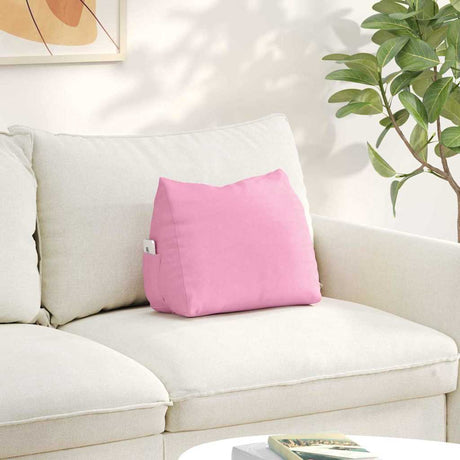 Vidaxl rugkussen roze 45 x 20 x 35 cm stof