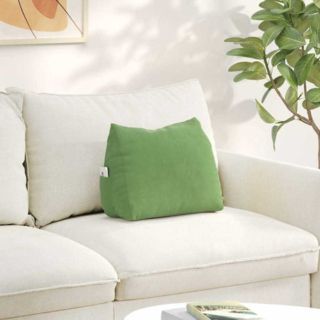 Vidaxl rugkussen lichtgroen 45 x 20 x 35 cm cordstof