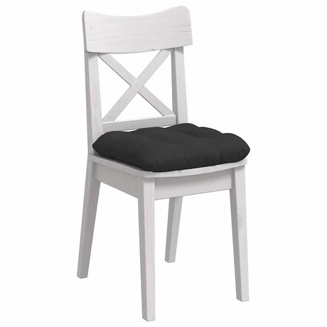 Vidaxl zitkussens 4 pcs zwart 45 x 45 cm microvezel stof