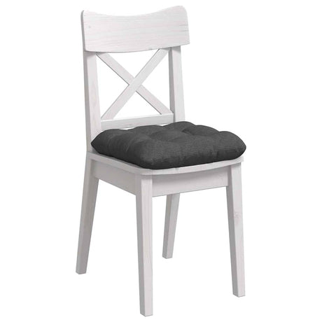 Vidaxl zitkussens 4 pcs donkergrijs 45 x 45 cm katoen stof