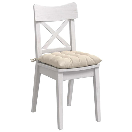 Vidaxl zitkussens 4 st microvezel beige 40 x 40 x 6 cm