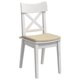 Vidaxl zitkussens 4 pcs crème 40 x 40 x 3 cm stof