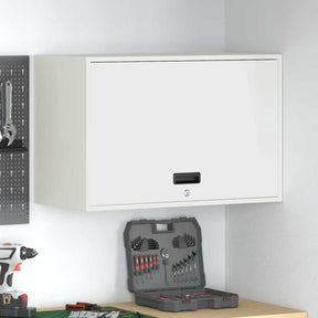 Vidaxl wandkast voor garage wit 80 x 40 x 53 cm poedercoating staal