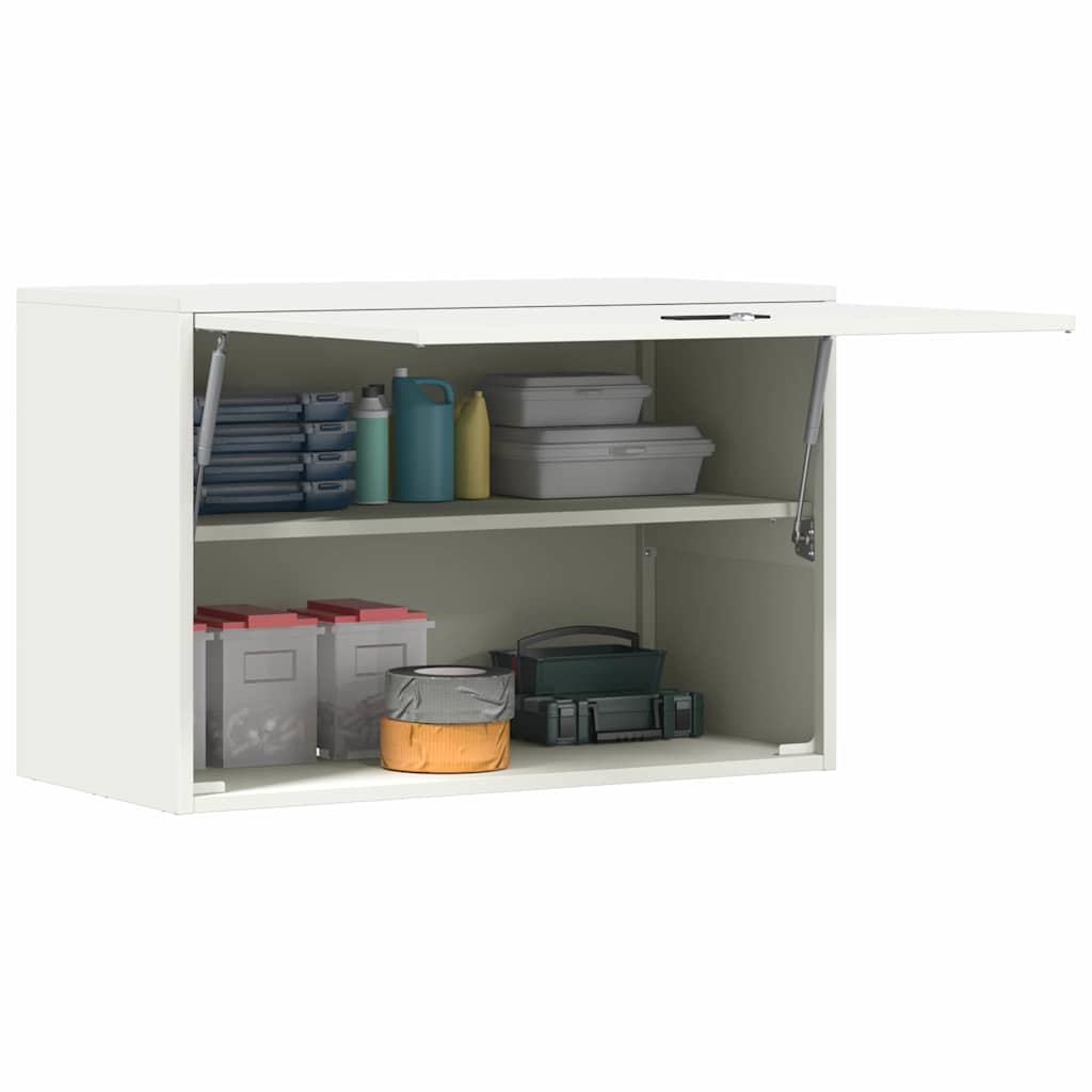 Vidaxl wandkast voor garage wit 80 x 40 x 53 cm poedercoating staal