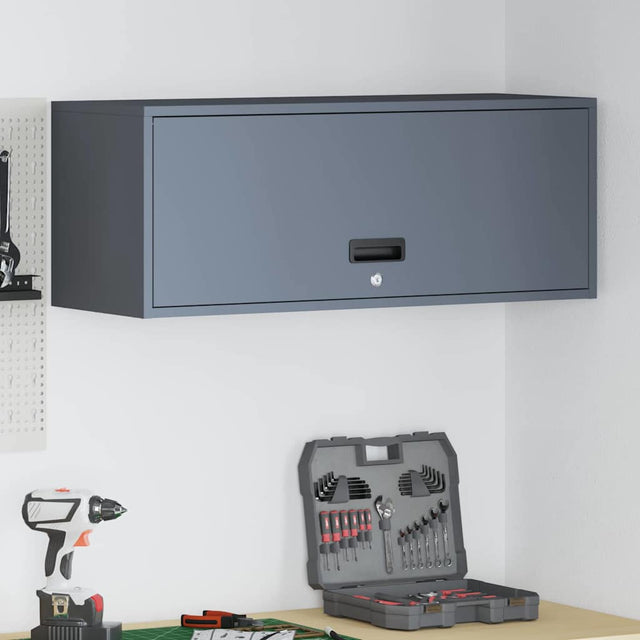 Vidaxl wandkast voor garage antraciet 90 x 33 x 35 cm