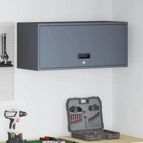 Vidaxl wandkast voor garage antraciet 80 x 33 x 35 cm