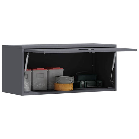 Vidaxl wandkast voor garage antraciet 80 x 33 x 35 cm