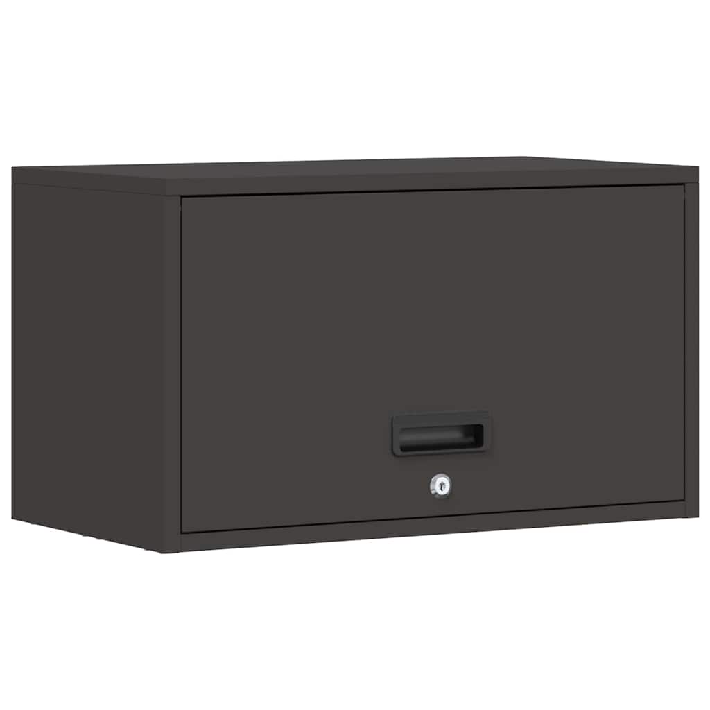 Vidaxl wandkast voor garage zwart 60 x 33 x 35 cm poedercoating staal