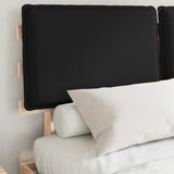 Vidaxl bedframe met gevoerd hoofdgedeelte zwart 150 x 200 cm