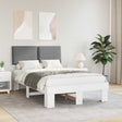 Vidaxl bedframe met gevoerd hoofdgedeelte lichtgrijs 120 x 190 cm