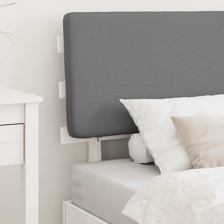 Vidaxl bedframe met gevoerd hoofdgedeelte lichtgrijs 80 x 200 cm