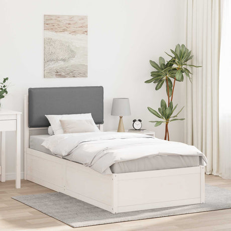 Vidaxl bedframe met gevoerd hoofdgedeelte lichtgrijs 80 x 200 cm