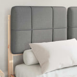 Vidaxl bedframe met gevoerd hoofdgedeelte lichtgrijs 120 x 200 cm