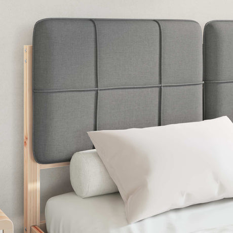 Vidaxl bedframe met gevoerd hoofdgedeelte lichtgrijs 120 x 200 cm