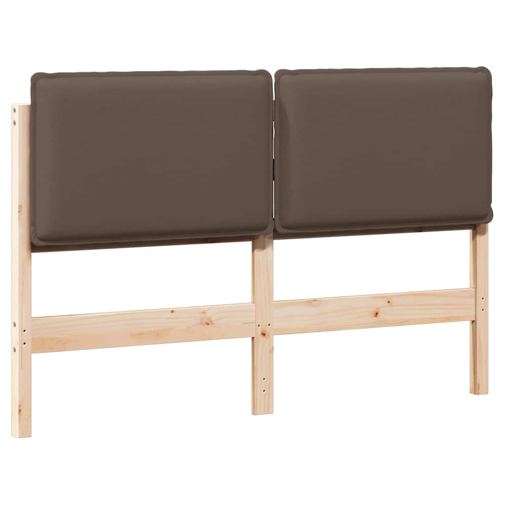 Vidaxl gestoffeerd hoofdbord natuurlijk en lichtgrijs 140 cm
