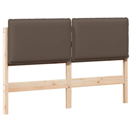 Vidaxl gestoffeerd hoofdbord natuurlijk en lichtgrijs 140 cm