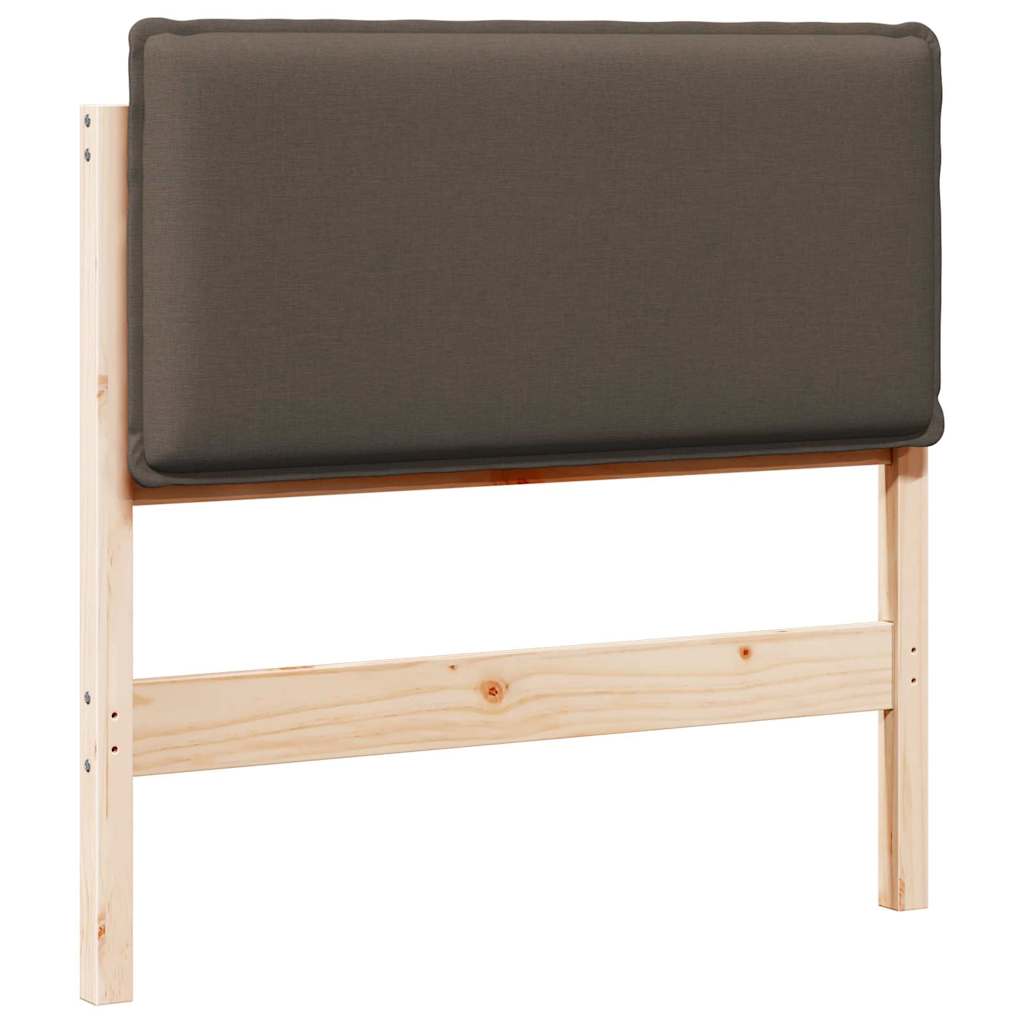 Vidaxl gestoffeerd hoofdbord natuurlijk en lichtgrijs 80 cm
