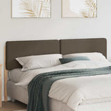 Vidaxl gestoffeerd hoofdbord bruin en taupe 180 cm massief grenenhout