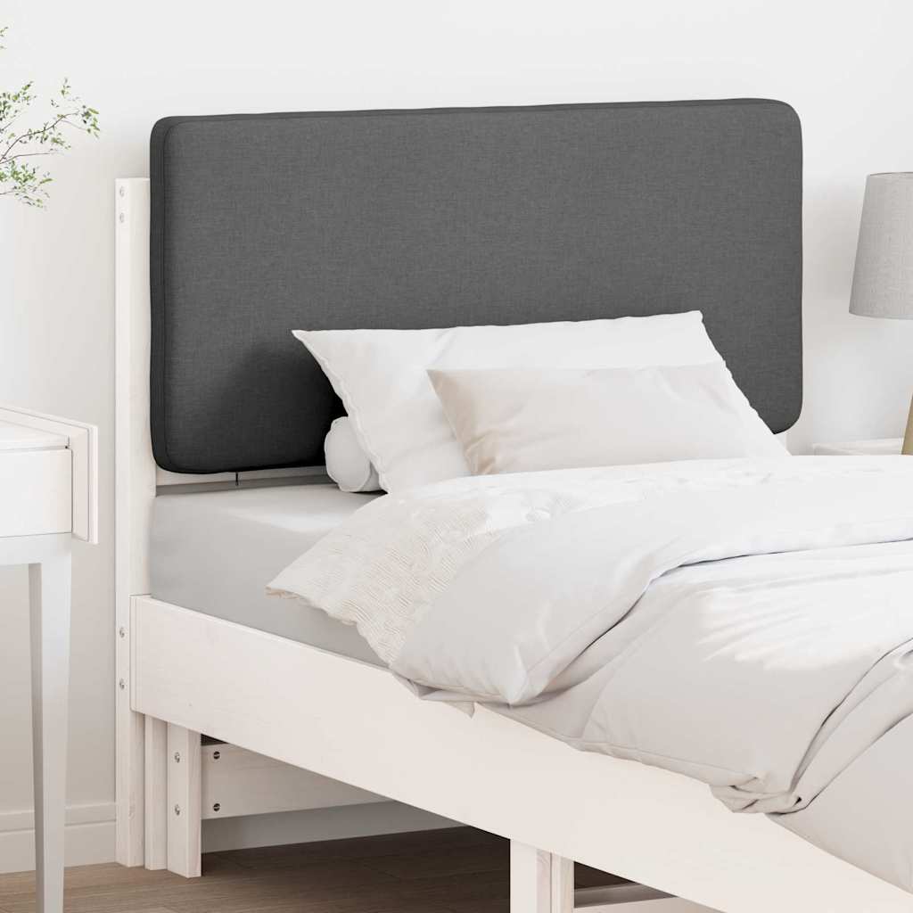 Vidaxl gestoffeerd hoofdbord met hoofdeinde wit en lichtgrijs 80 cm